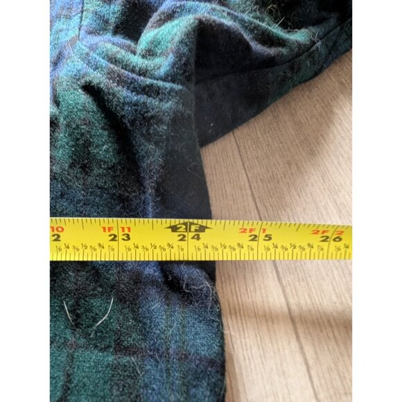 Pendleton Black Green Tartan Wool Shirt XL - Authentic Plaid Button-Up With Pock - Picture 6 of 6